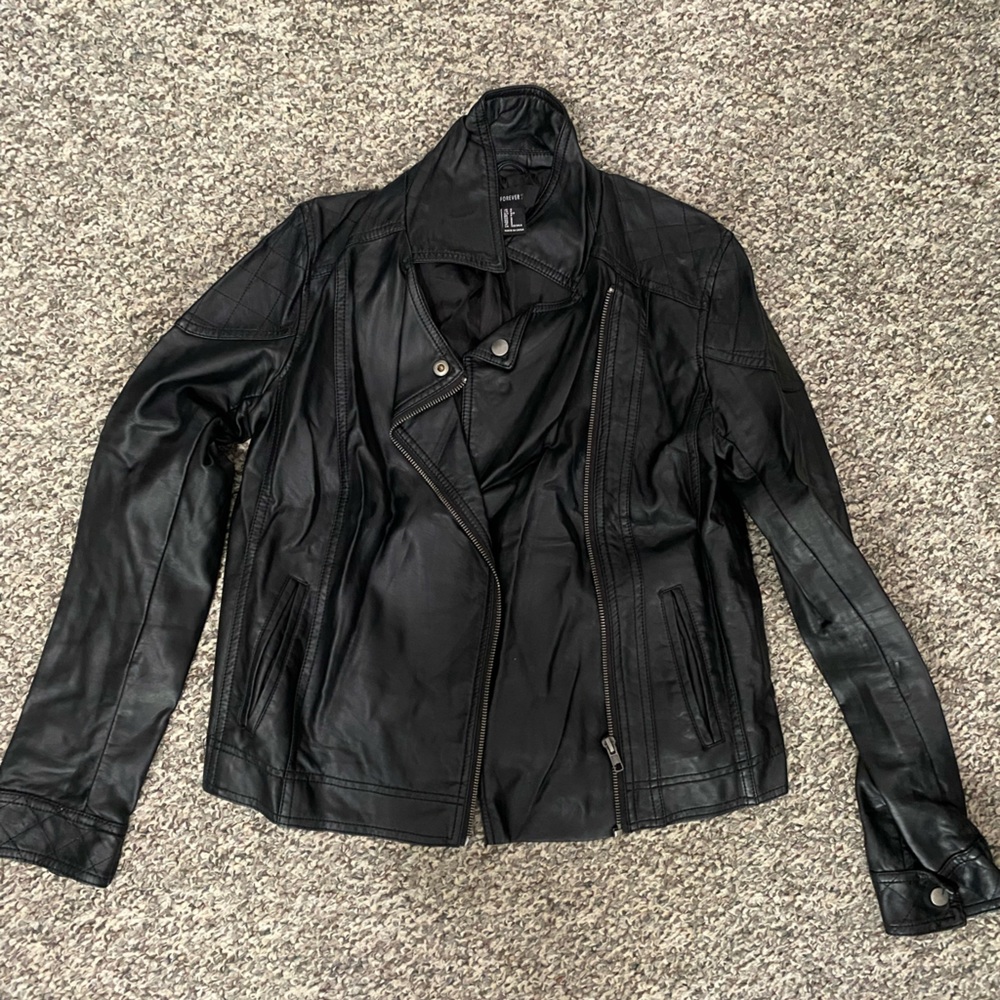Faux leather jacket